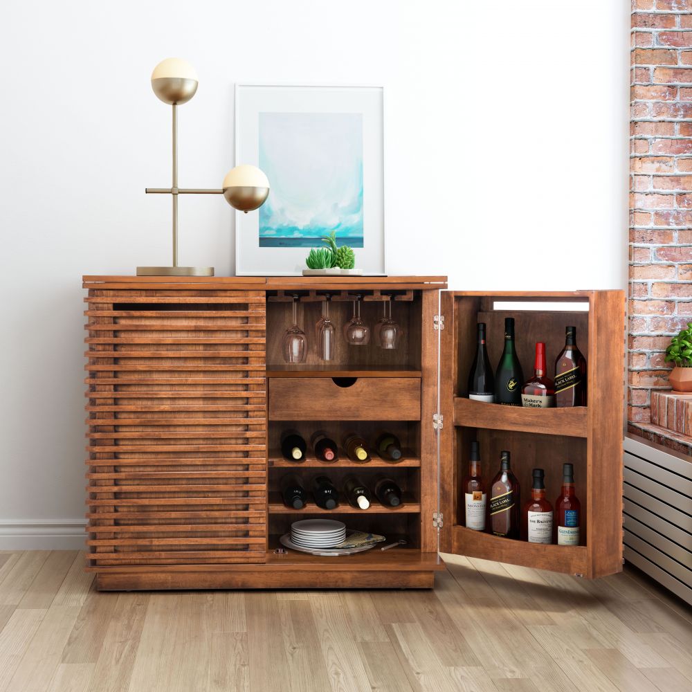 Bar Cabinet Walnut