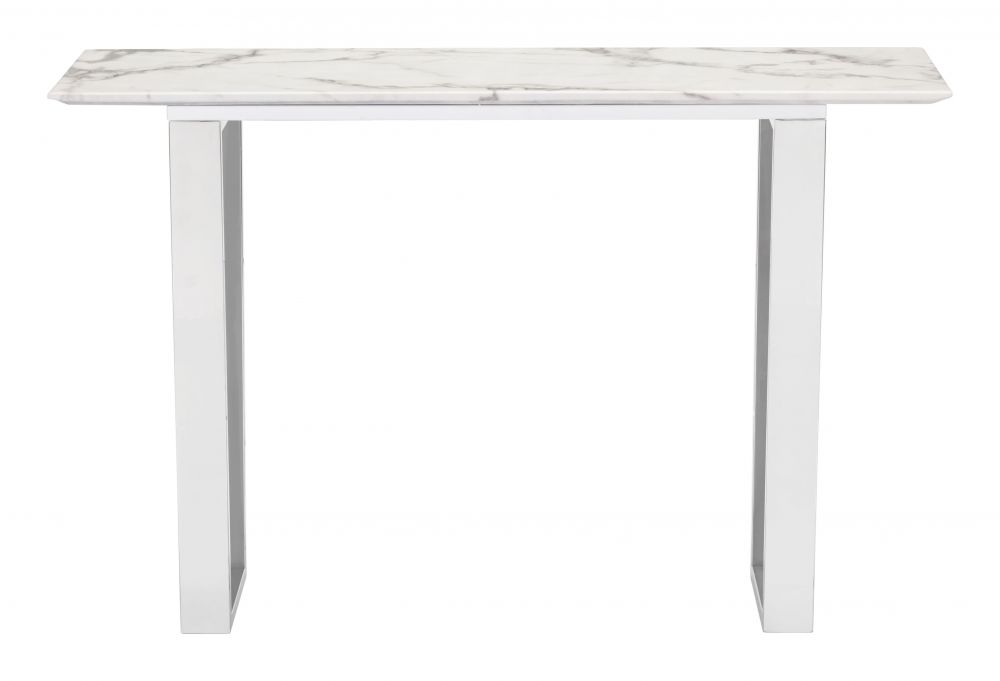 Console Table White & Silver - Atlas