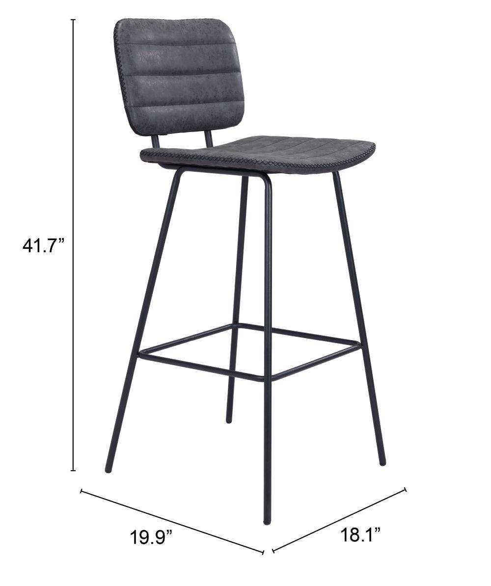 Barstool Vintage Black - Boston