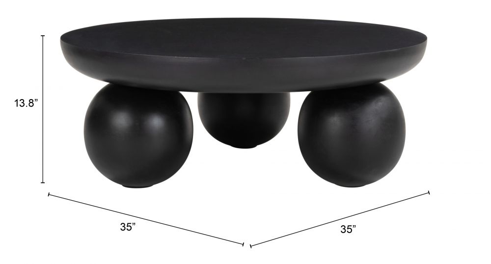 Coffee Table Black - Ancona