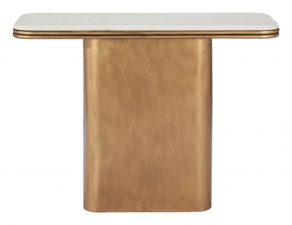 Console Table White & Brass - Cher