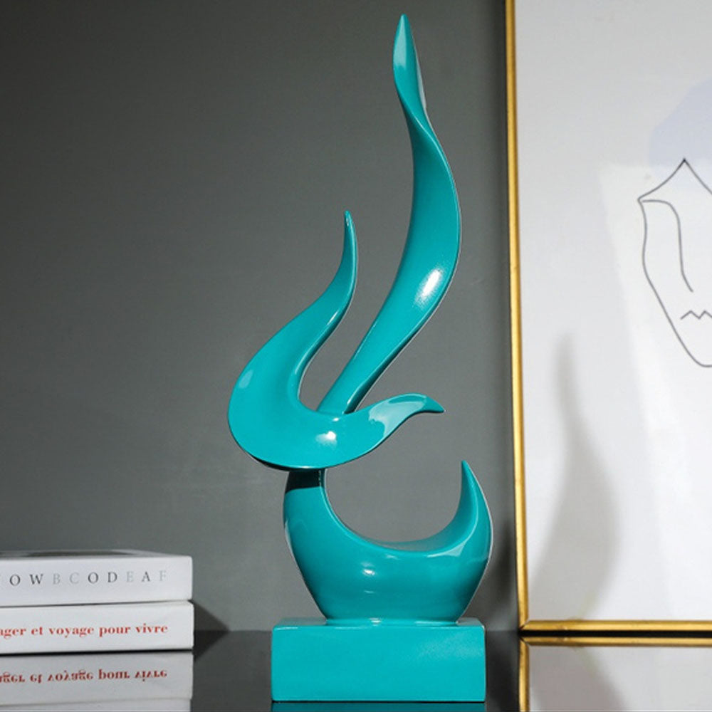 Abstract Luminous Resin Flame Bird Ornament - Goraya Nesting