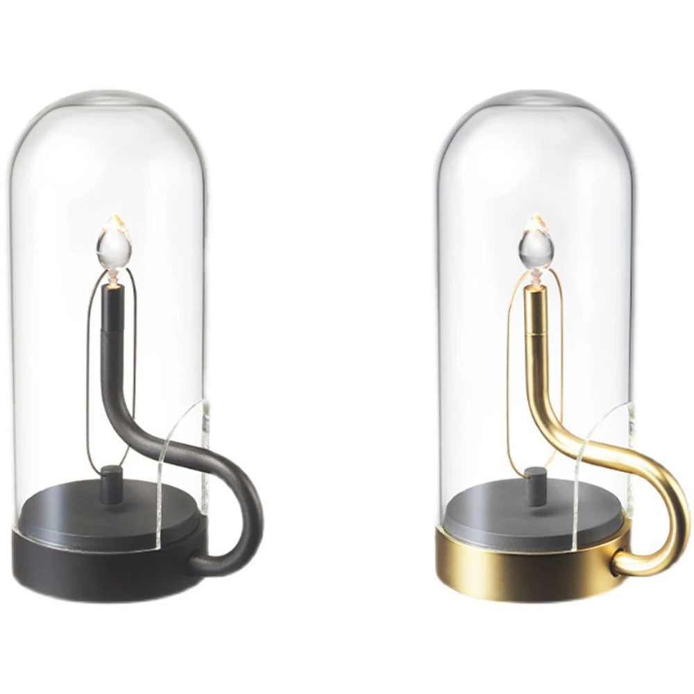LED Table Lamp with Aluminum and Glass Design - Goraya Nesting