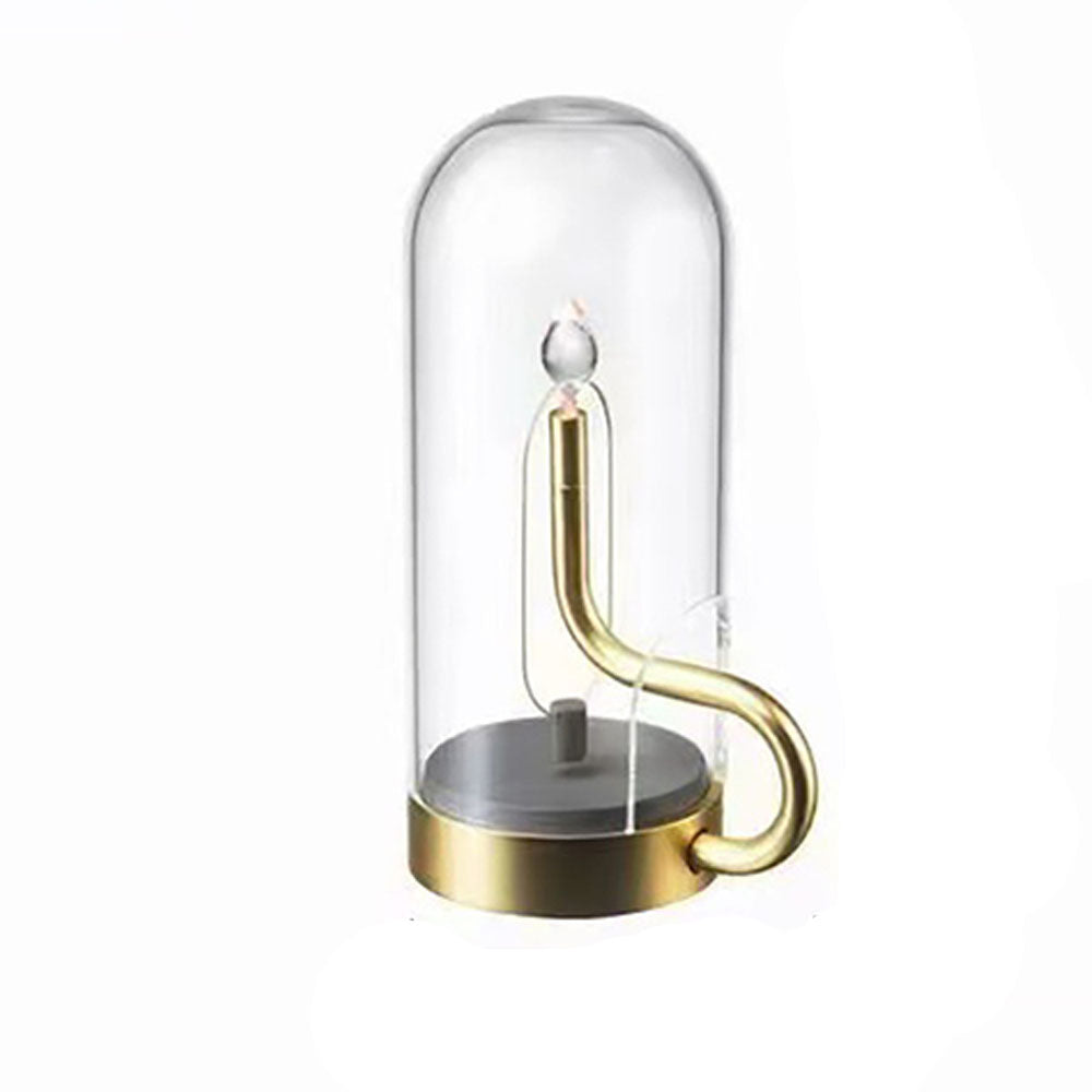 LED Table Lamp with Aluminum and Glass Design - Goraya Nesting