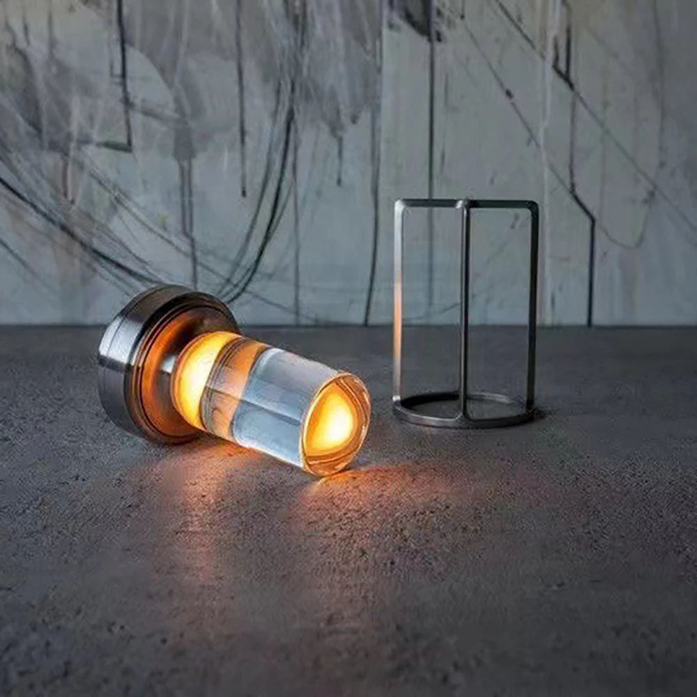 LED Crystal Table Lamp with Aluminum Frame - Goraya Nesting