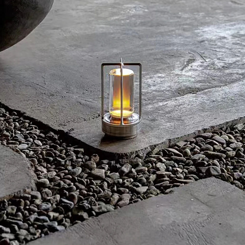 LED Crystal Table Lamp with Aluminum Frame - Goraya Nesting