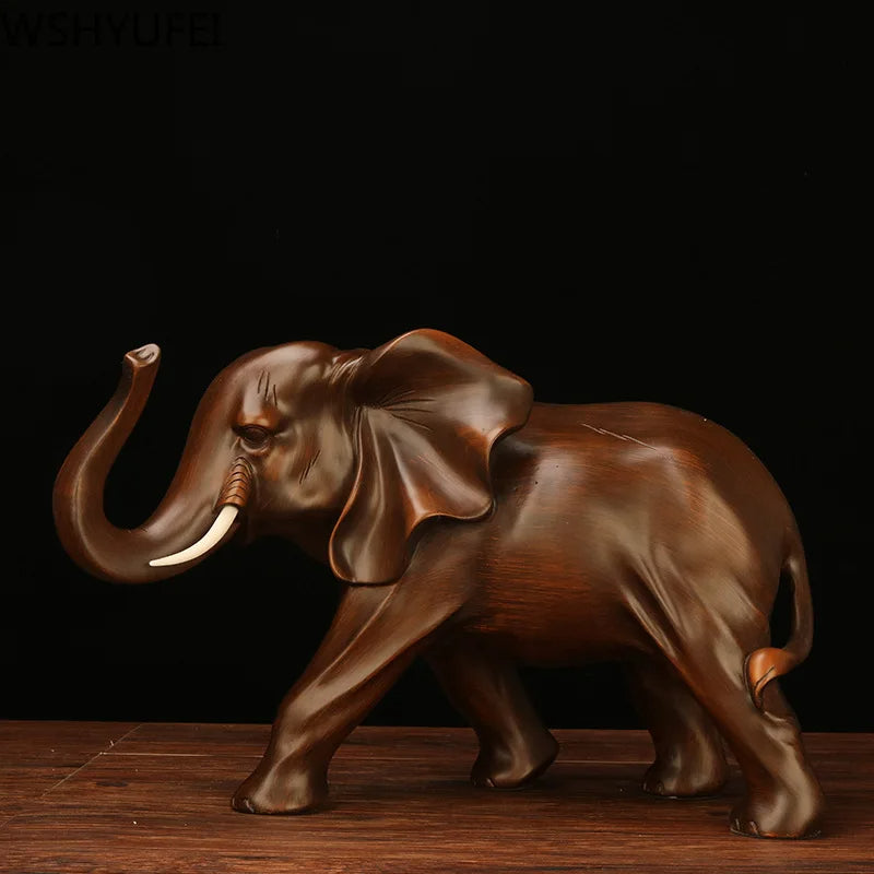 Hermione Resin Blessing Elephant Sculpture - Goraya Nesting