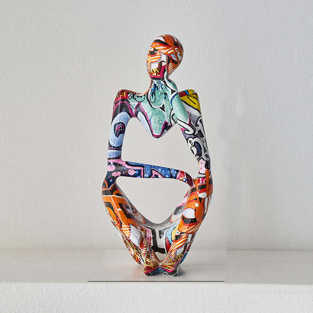 Large Abstract Graffiti Resin Sculpture - Goraya Nesting