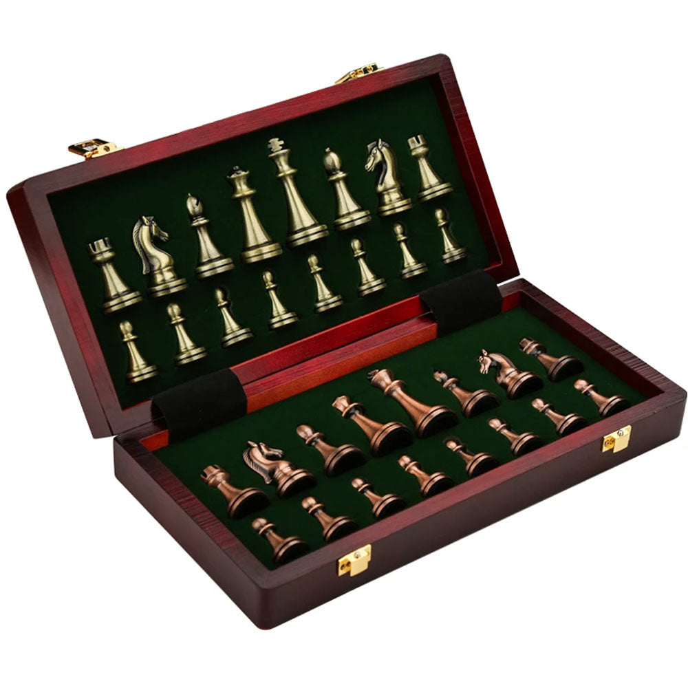Portable Folding Wooden Chess Board - Goraya Nesting