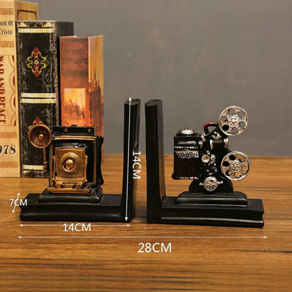 Set of 2 Resin Rolling Sculpture Bookends - Goraya Nesting