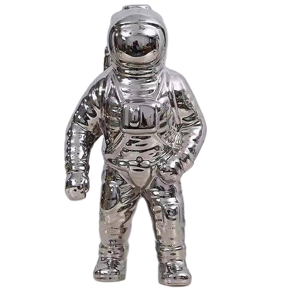 Silver Cosmonaut Space Man Sculpture Vase - Goraya Nesting