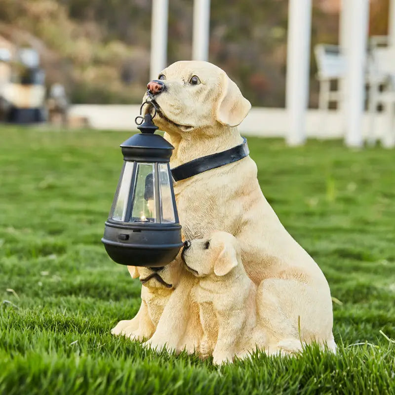 Solar Dog Statue Garden Light - Goraya Nesting
