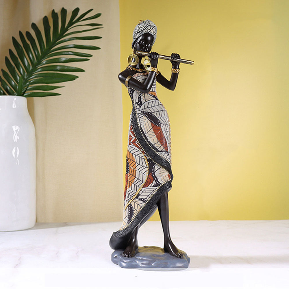 Vintage African Women Resin Sculpture Ornament - Goraya Nesting