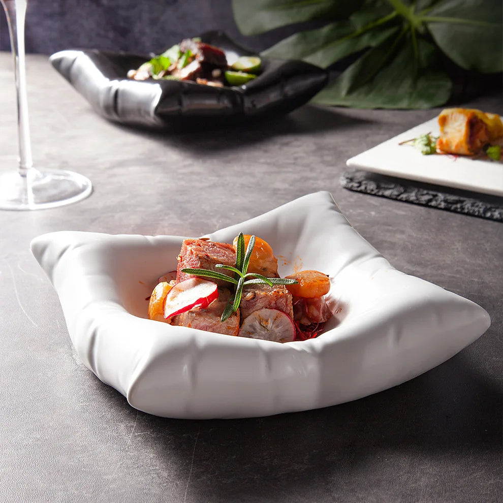Creative Square Pillow Plate - Goraya Nesting