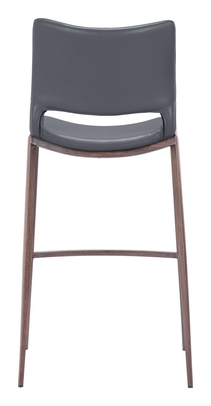 Barstool Dark Gray & Walnut - Ace