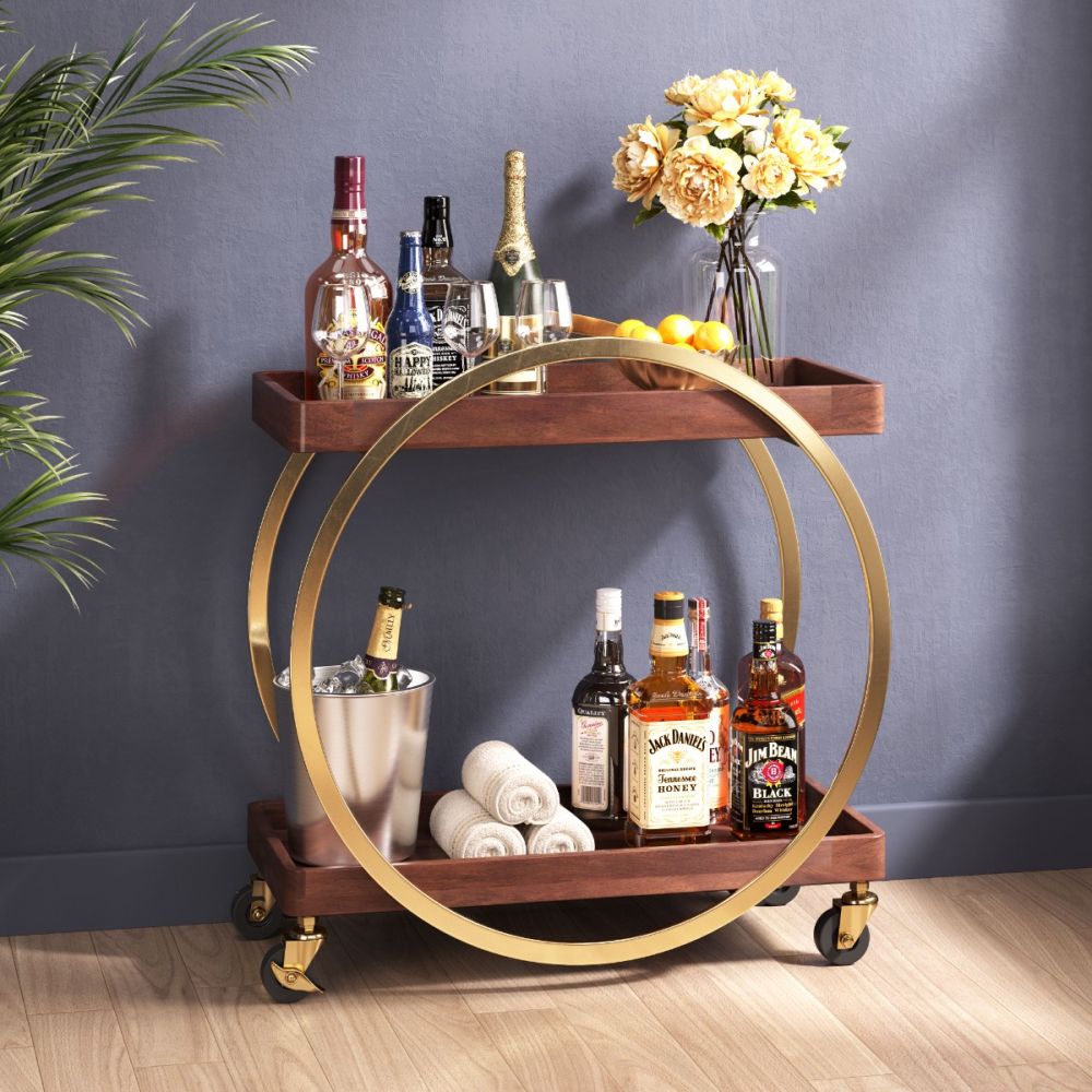 Bar Cart Brown