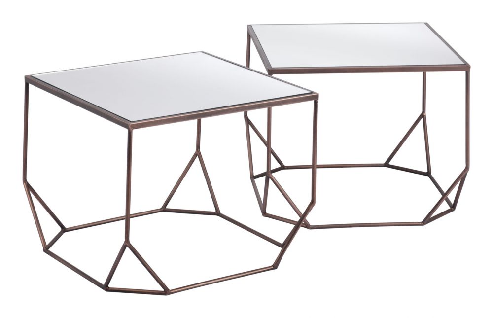 Coffee Table Set Bronze - Arzon