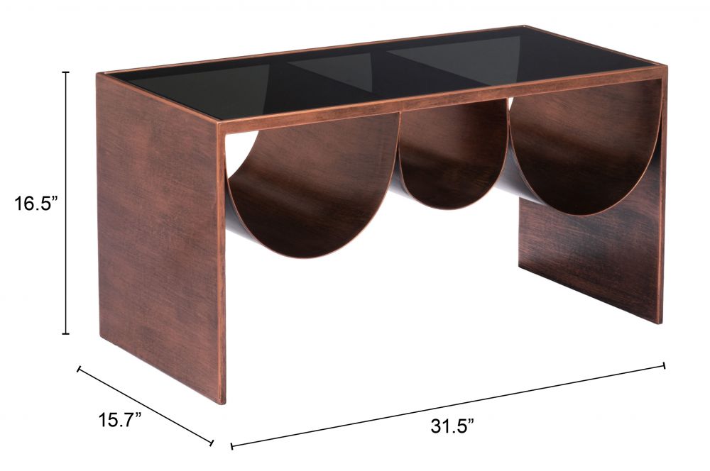 Coffee Table Copper & Black - Aveiro