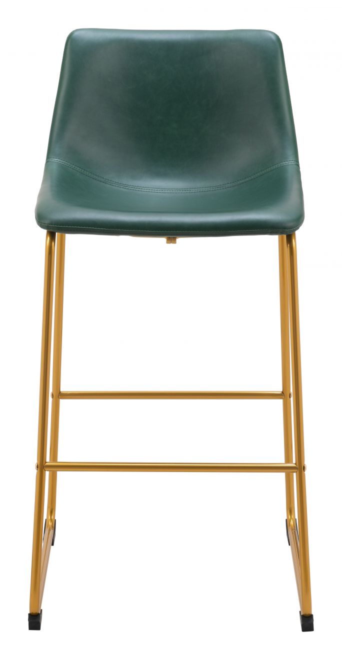 Barstool Green & Gold - Augusta