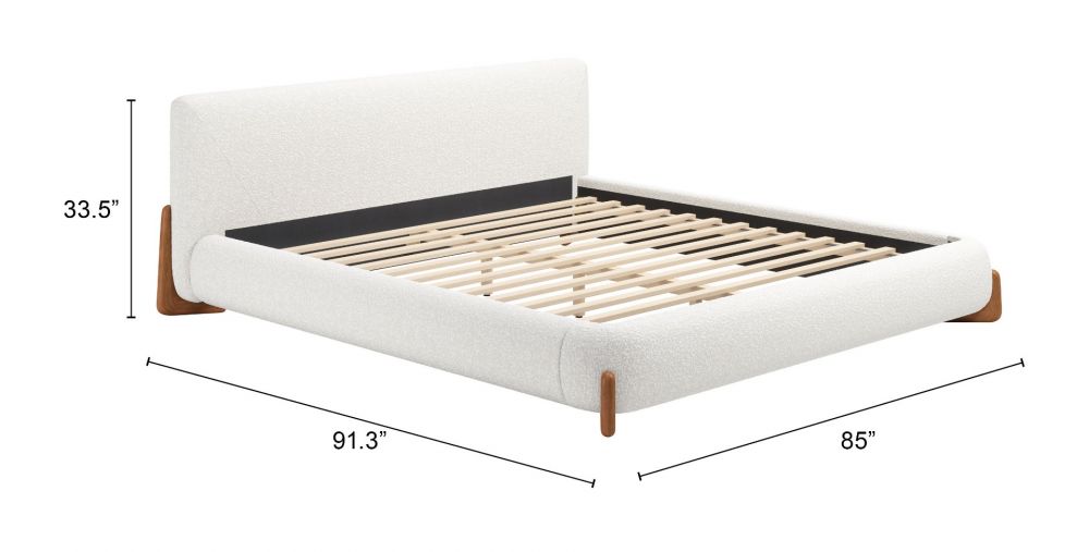 King Bed Ivory