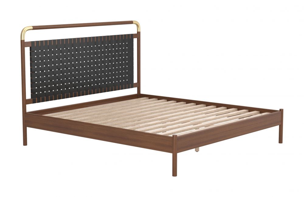 King Bed Black & Walnut - Netz