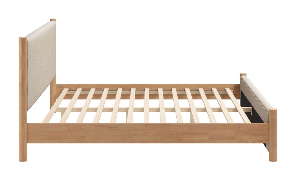 Queen Bed Beige & Natural - Hadi