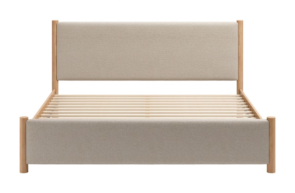Queen Bed Beige & Natural - Hadi
