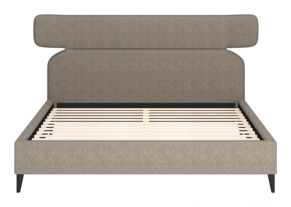 Olive Brown King Bed - Dusa