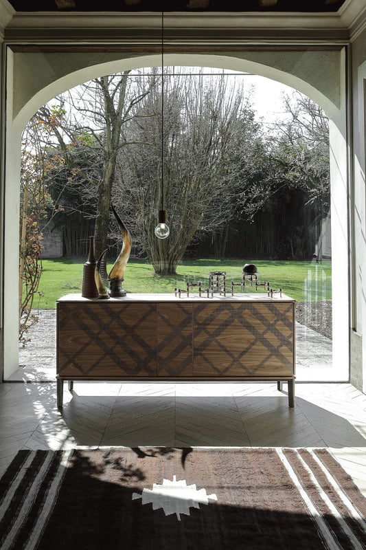 Tartan 2 Door Central Drawer Sideboard