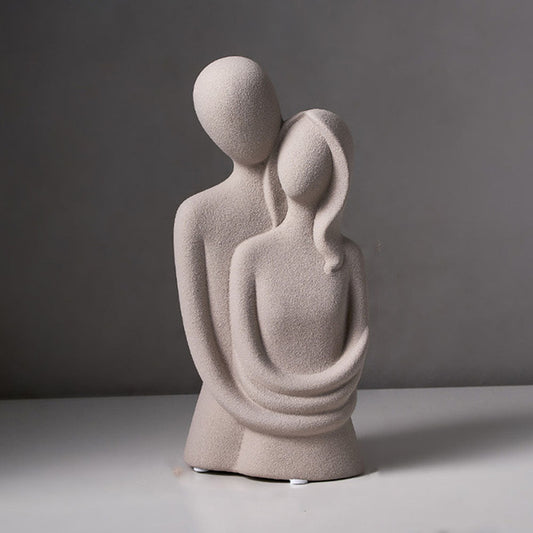 Ceramic Duo Sculpture - Ethereal Connection - Goraya Nesting