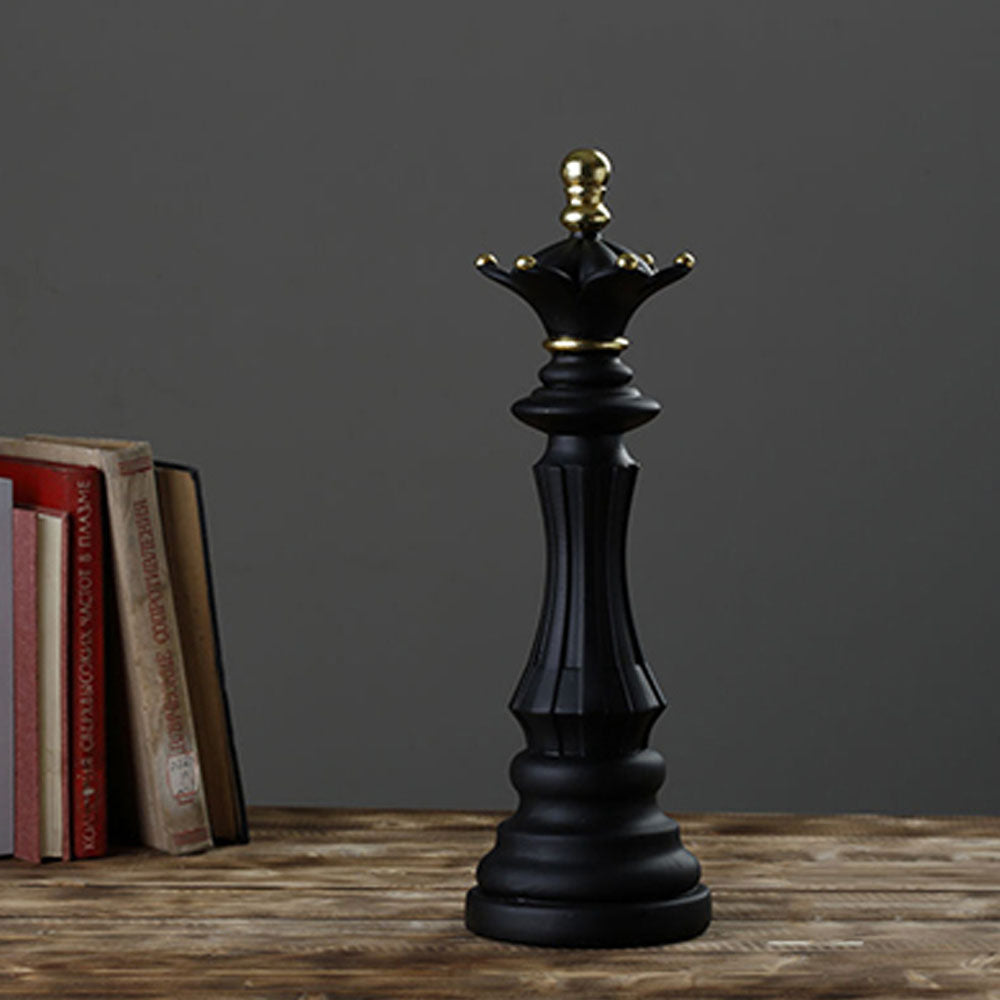 Black Retro Chessmen Ornaments Accent Pieces  - Goraya Nesting 