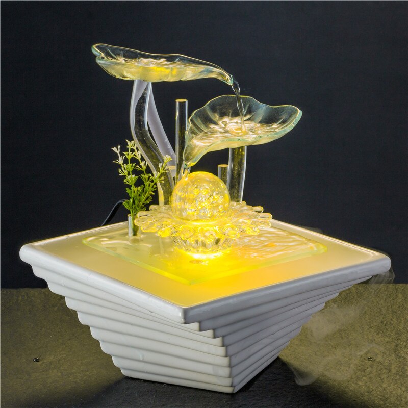 Ceramic Ball Water Fountain with Transfer Design - Goraya Nesting 