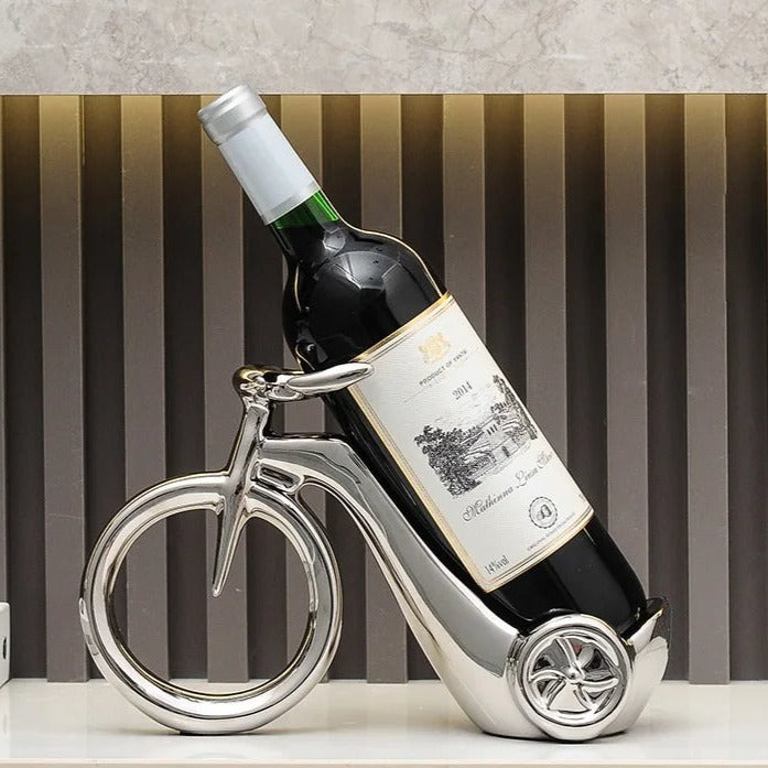 Ceramic Bicycle Wine Rack Sculpture - Goraya Nesting 
