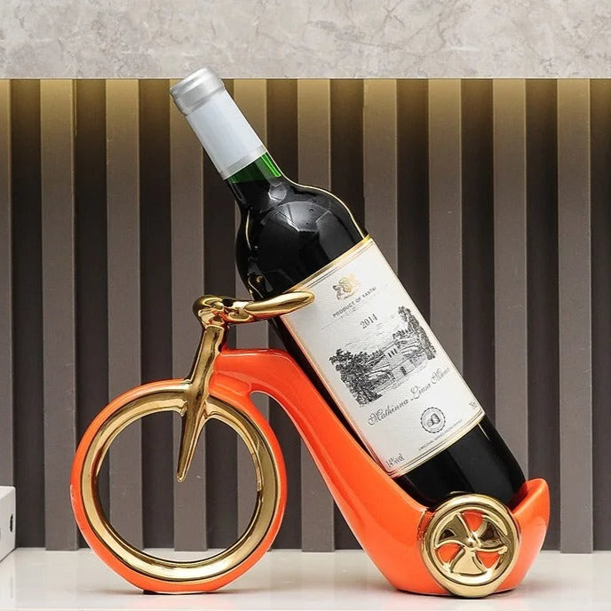 Ceramic Bicycle Wine Rack Sculpture - Goraya Nesting 