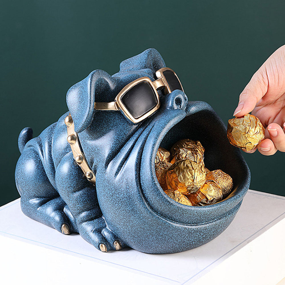 Cool Dog Resin Sundries Storage Box Figurine - Goraya Nesting 