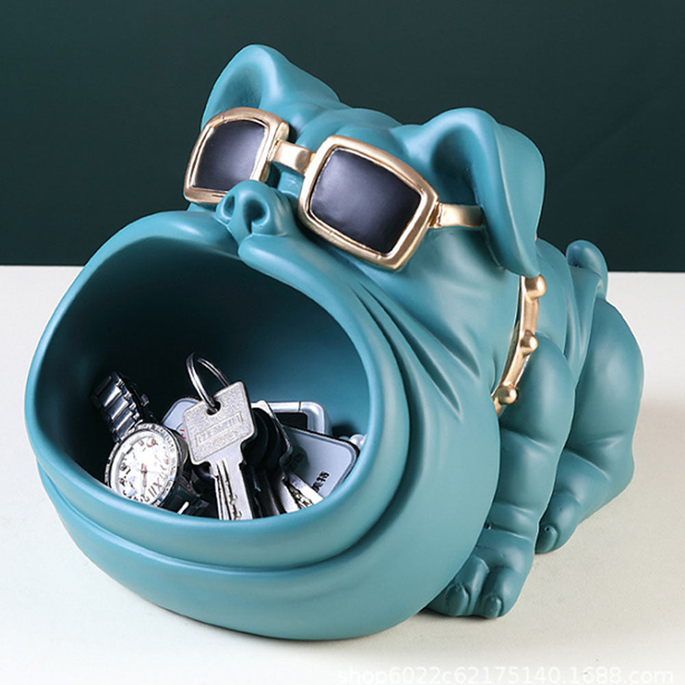 Cool Dog Resin Sundries Storage Box Figurine - Goraya Nesting 