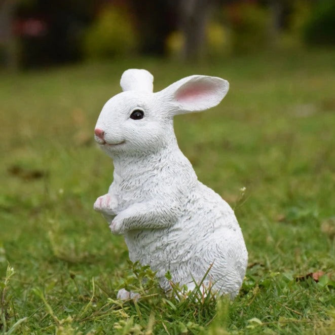Cottontail Resin Rabbit Sculpture - Goraya Nesting 