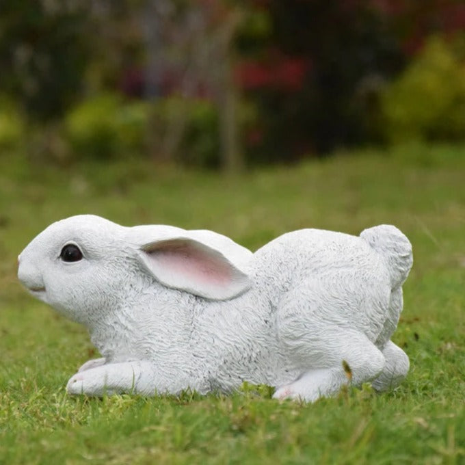 Cottontail Resin Rabbit Sculpture - Goraya Nesting   