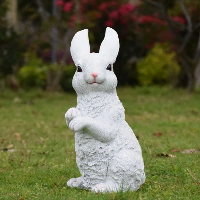 Cottontail Resin Rabbit Sculpture - Goraya Nesting   