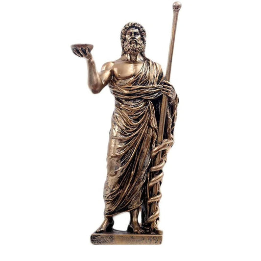 Divine Healing Presence Asclepius Statue - Goraya Nesting 