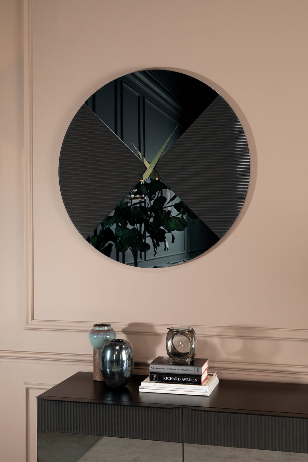 Era Ora Round Mirror Clock