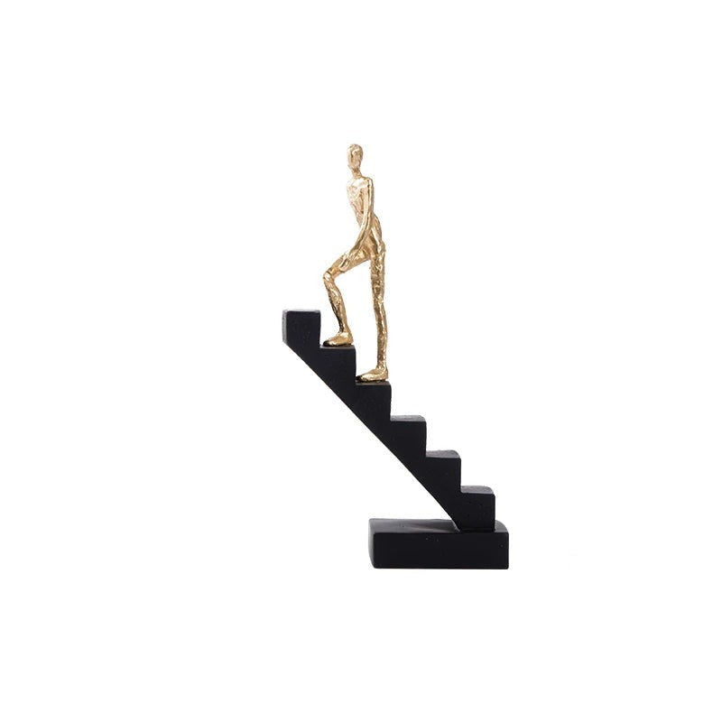 Elegant Men On Stairs Decorative Sculpture - Goraya Nesting 