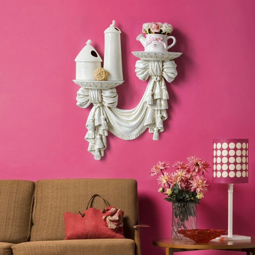 European-Style Hanging Resin Mural Shelves - Goraya Nesting 