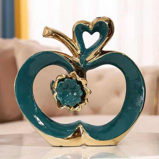 Green Apple Ceramic Ornament - Goraya Nesting 