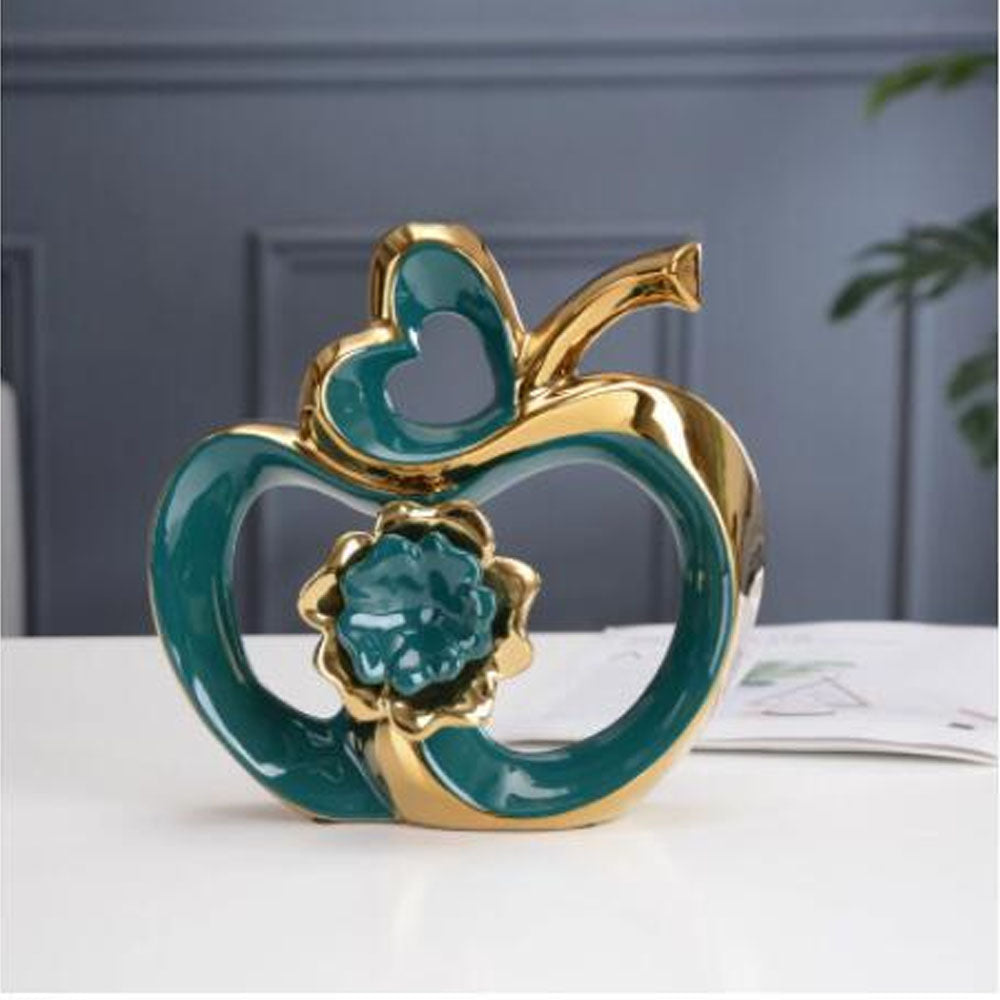 Green Apple Ceramic Ornament - Goraya Nesting 