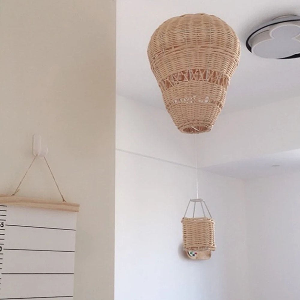 Handmade Rattan Hot Air Balloon Hanging Pendant - Goraya Nestintg 