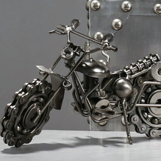 Harley Heritage Handcrafted Metal Motorcycle - Goraya Nesting 