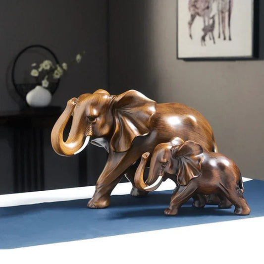 Hermione Resin Blessing Elephant Sculpture - Goraya Nesting 