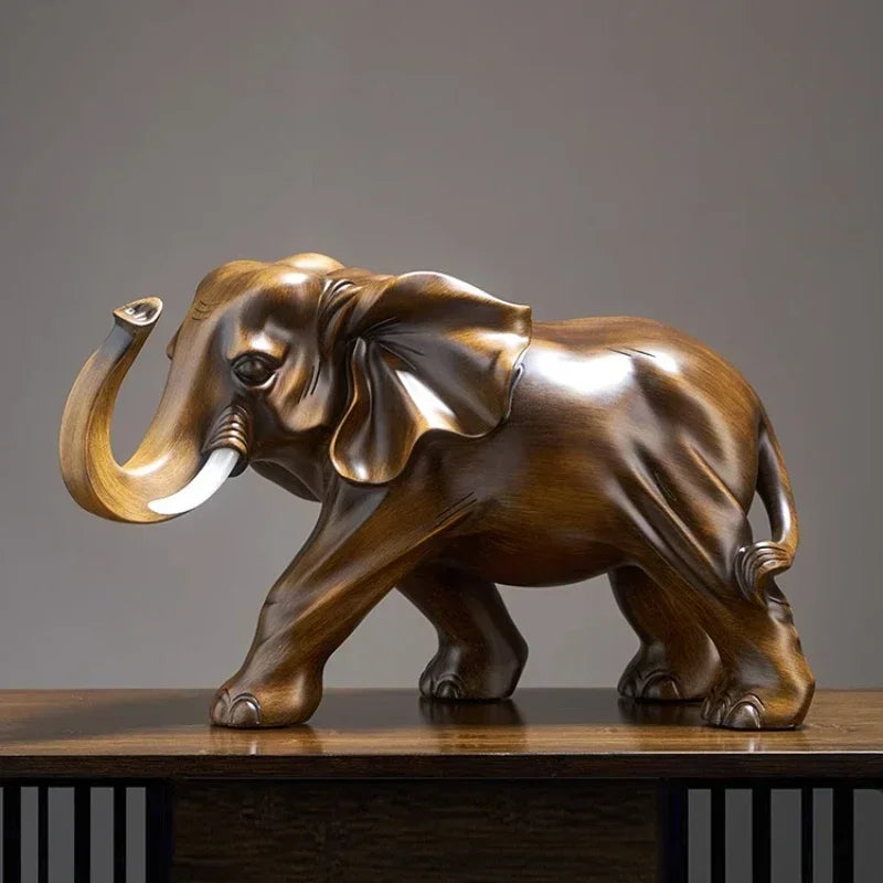 Hermione Resin Blessing Elephant Sculpture - Goraya Nesting 