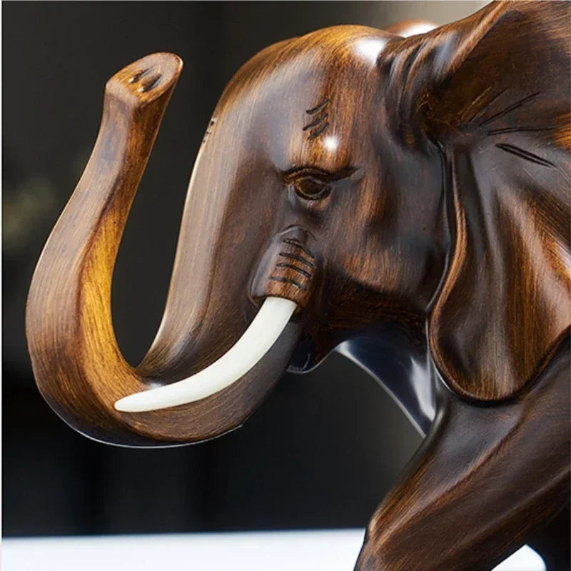 Hermione Resin Blessing Elephant Sculpture - Goraya Nesting 